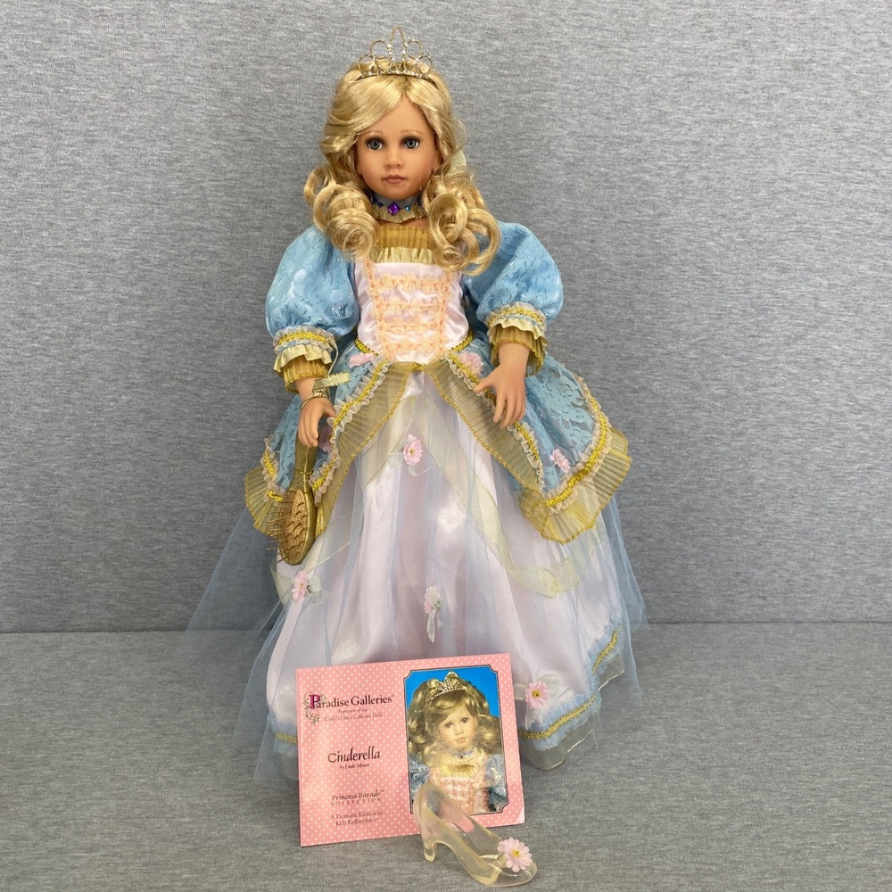 Paradise Galleries Cinderella Doll Blue Gold Princess Parade Collection No Box